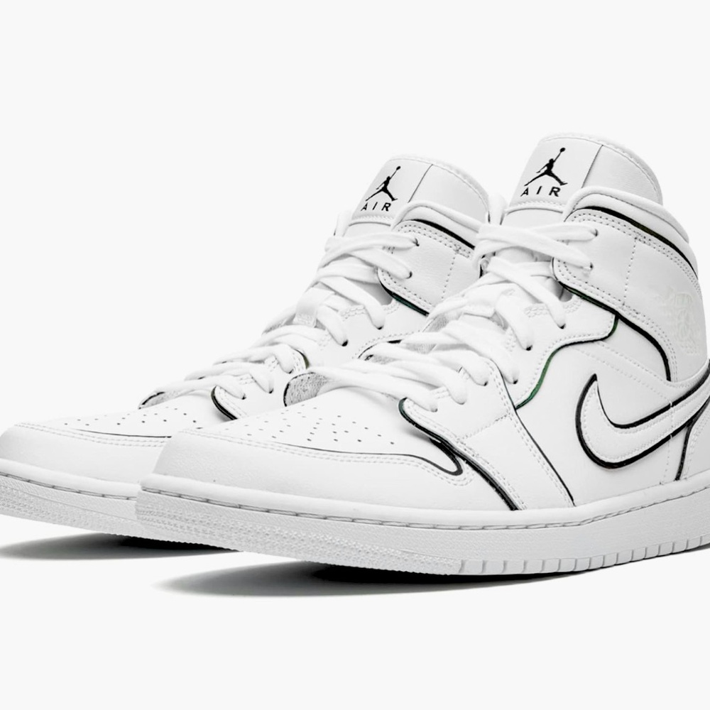 Womens WMNS Air 1 Mid CK6587 100 Iridescent Outline